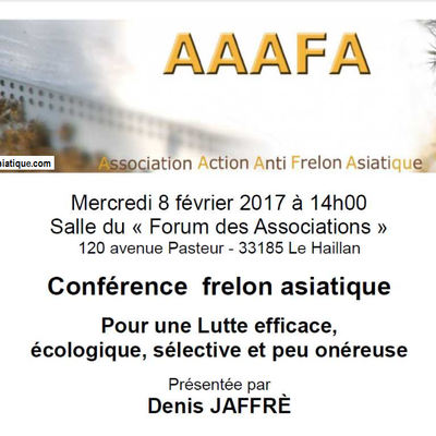 Conférence des Anti Frelon Asiatique à Le Haillan