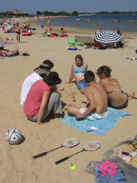 Juillet 2008, séjour de découverte de la spéléologie à Lisle-En-Rigault