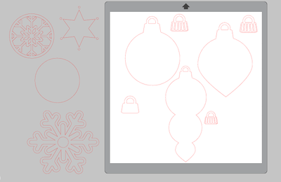 Fichier gratuit silhouette studio boules de Noël