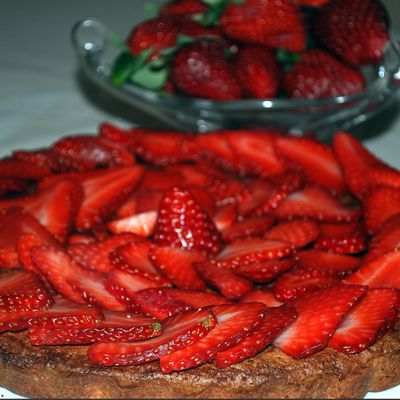 Tarte aux fraises, Crèmes aux amandes