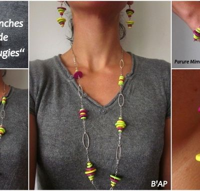 De l'éclairage aux bouts de chandelles et autres tranches de bougies... Créations (partie 3)