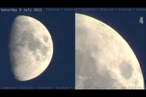 Plusieurs orbes à proximité de la Lune ? - 9 Juillet 2011