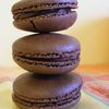 Des macarons tout chocolat