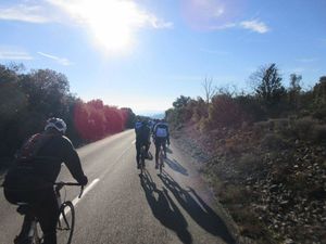 Le passage le plus rude de notre sortie avec le mur de la Chapelle St Julien, la GG a pas aimée...