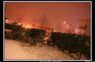 il neige à Toulouse