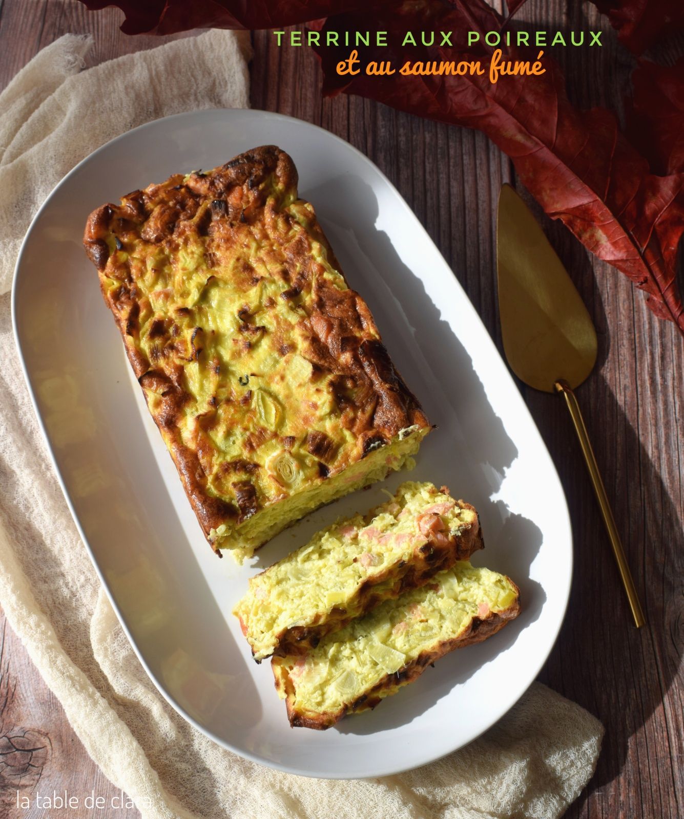 Terrine poireaux saumon fumé