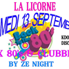 SAMEDI 13 SEPTEMBRE - BACK TO THE 80's