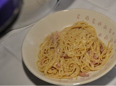 Spaghettis  carbonara recette cookeo ou sans cookeo