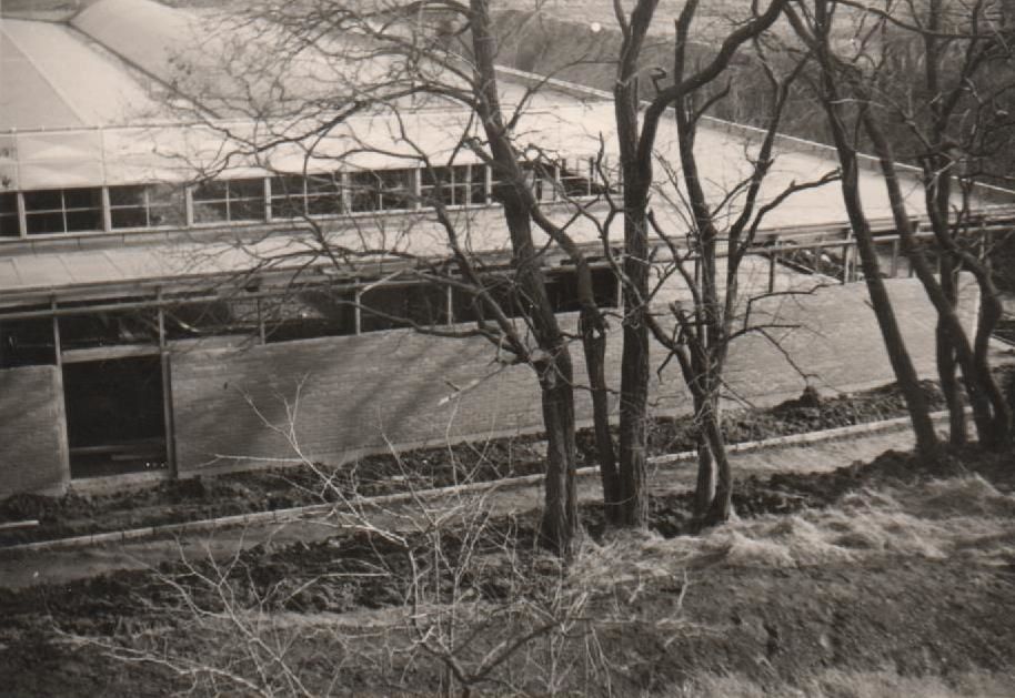 Photos de la construction du CET d'Aniche : Jean Banaszak, 1965-1966. Source : Philippe Banaszak.