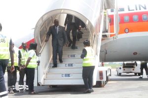 Arrivée du Pan à l'aéroport Bangui M'poko