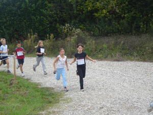 Ambre et Lou au triathlon de Miribel Jonage