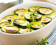 gratin de courgettes léger