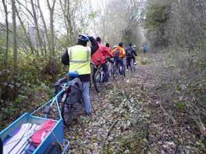 Sur la Voie Verte de l'Avesnois, entre Ferrière-la-Petite et Obrechies…