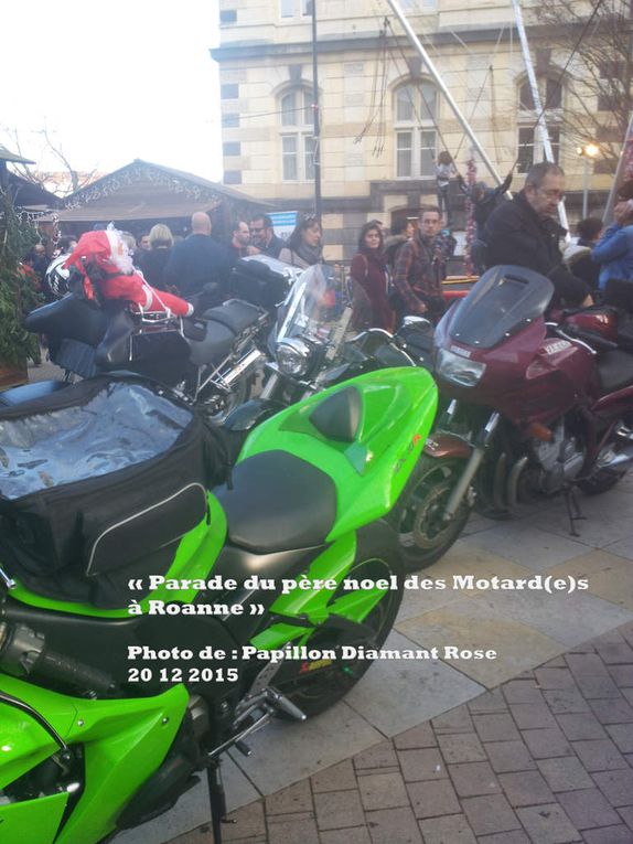 « Parade du père noel des Motard(e)s   à Roanne »   Photo de : Papillon Diamant Rose 20 12 2015