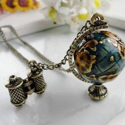 Pendentif Montgolfière Colorée et Jumelles