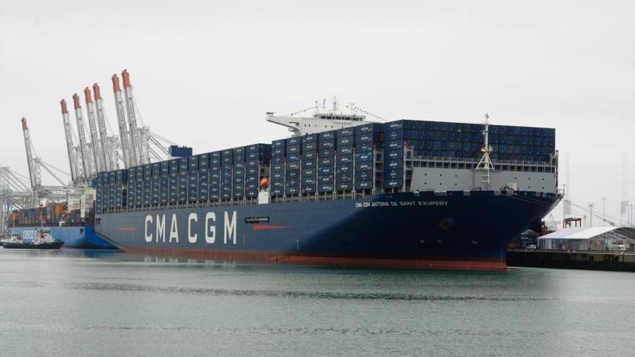 Le CMA CGM Antoine de Saint Exupéry inauguré ce matin au Havre