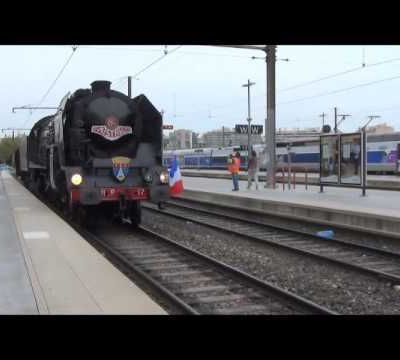 Train vapeur 241P 17 Avignon Martigues Marseille 