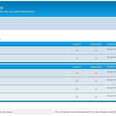 1ère ébauche de notre forum.