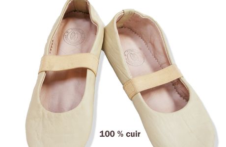 les ballerines 100 % cuir made in Morocco