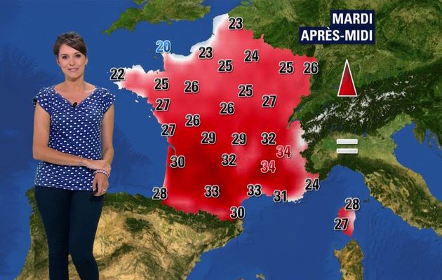 📸5 📺2 FANNY AGOSTINI @Fanny_Agostini pour LA METEO cet apm @bfmtv #vuesalatele