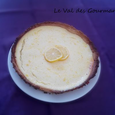 Tarte citron au fromage blanc