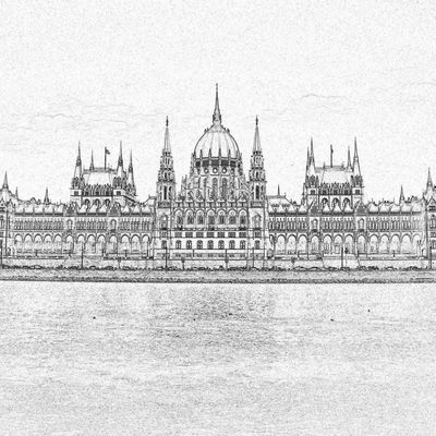 Sur les rives de Budapest.