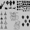 Fichier silhouette sst studio gratuit stickers de Noël