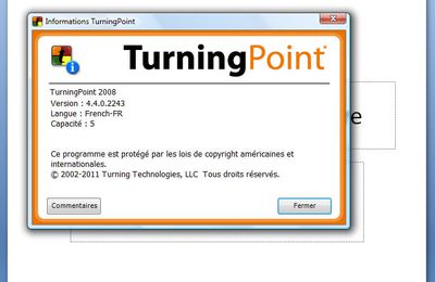 TURNINGPOINT version 4.4.0 en Français Septembre 2012