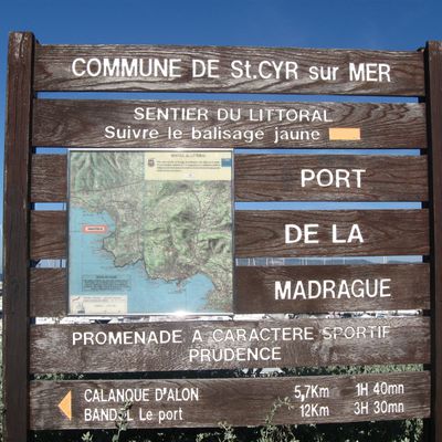 le sentier du littoral : la Madrague - Port d'Alon