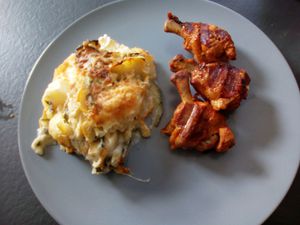 Gratin de courgettes jaunes et vertes au cookéo