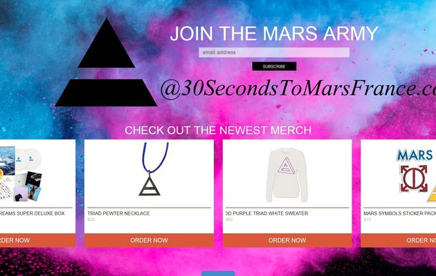 ₪ LE CINQUIEME SITE DE 30 SECONDS TO MARS ₪