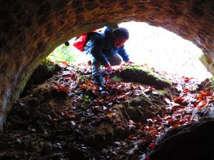 voici l'entrée de la fameuse grotte.