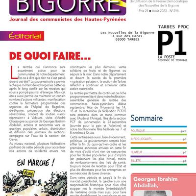 Les Nouvelles de la Bigorre n°398 - août 2023