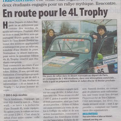 Un article dans le Paris-Normandie!