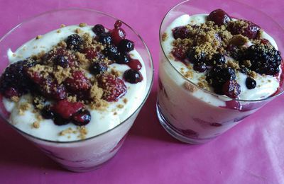 Tiramisu fruits rouges et speculoos