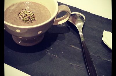 Velouté de champignons à la truffe