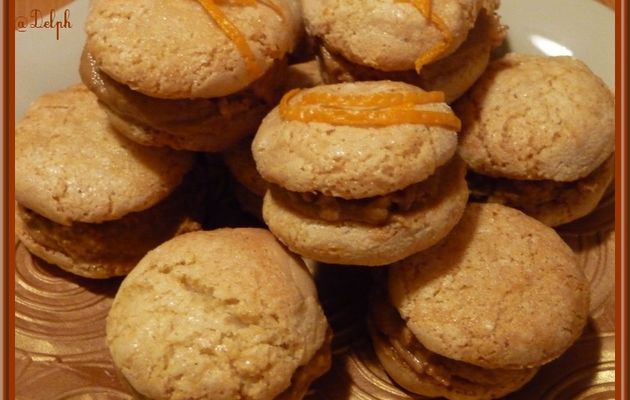 Macarons craquelés à la crème de spéculoos