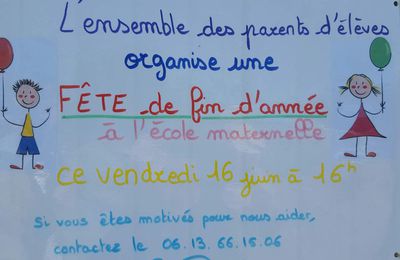 Kermesse école Maternelle !!!