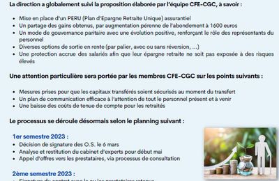 Négociation Plan Epargne Retraite