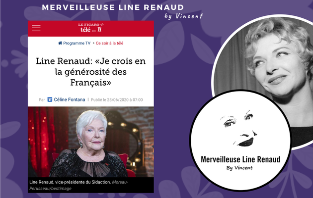 PRESSE WEB: Line Renaud: "Je crois en la générosité des Français"