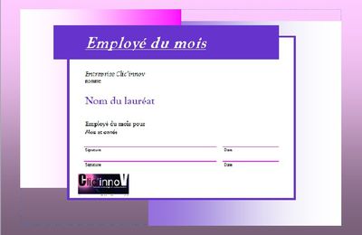 L'employé du mois ! 