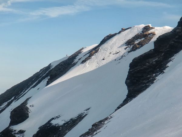 arrivée sur l'arete pour Fanny et Guillaume