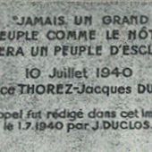 Appel au "Peuple de France !" de juillet 1940 (dit Appel du 10 juillet 1940)