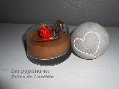 Mousse chocolat noisette sur croustillant spéculoos 