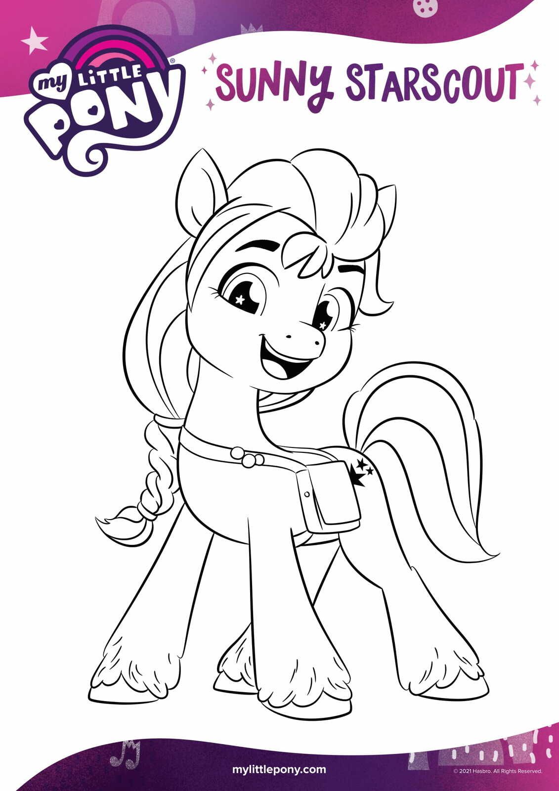Coloriage My Little Pony Nouvelle Génération 30 Coloriages de My Little Pony #20 [Coloriage][Activité][MLP][Maternelle][Élémentaire]  - Le Bazar du Lion