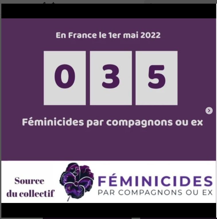 56  EME  FEMINICIDES DEPUIS  LE  DEBUT  DE L ANNEE  2022 