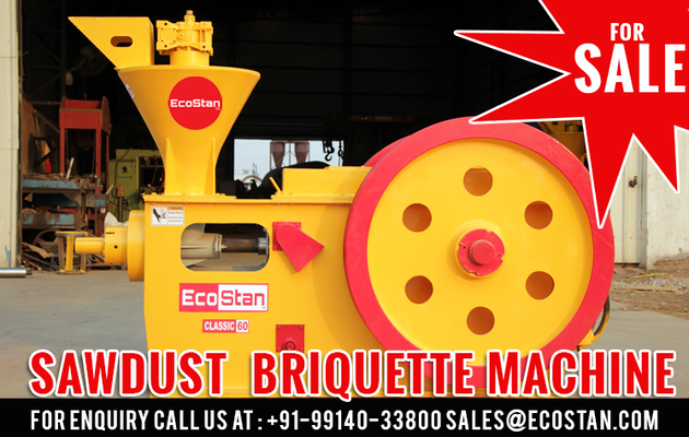 Sawdust Briquette Machine For Sale By EcoStan