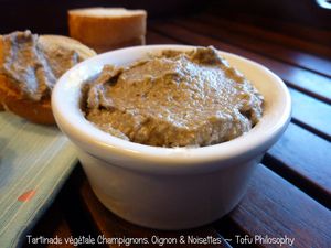 Tartinade végétale champignons, oignon &amp; noisettes 