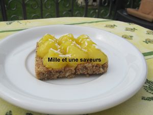 Petite tartelette citron sur croustillant sarrasin