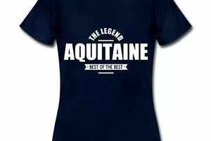 T Shirt Aquitaine bleu m homme The Legend